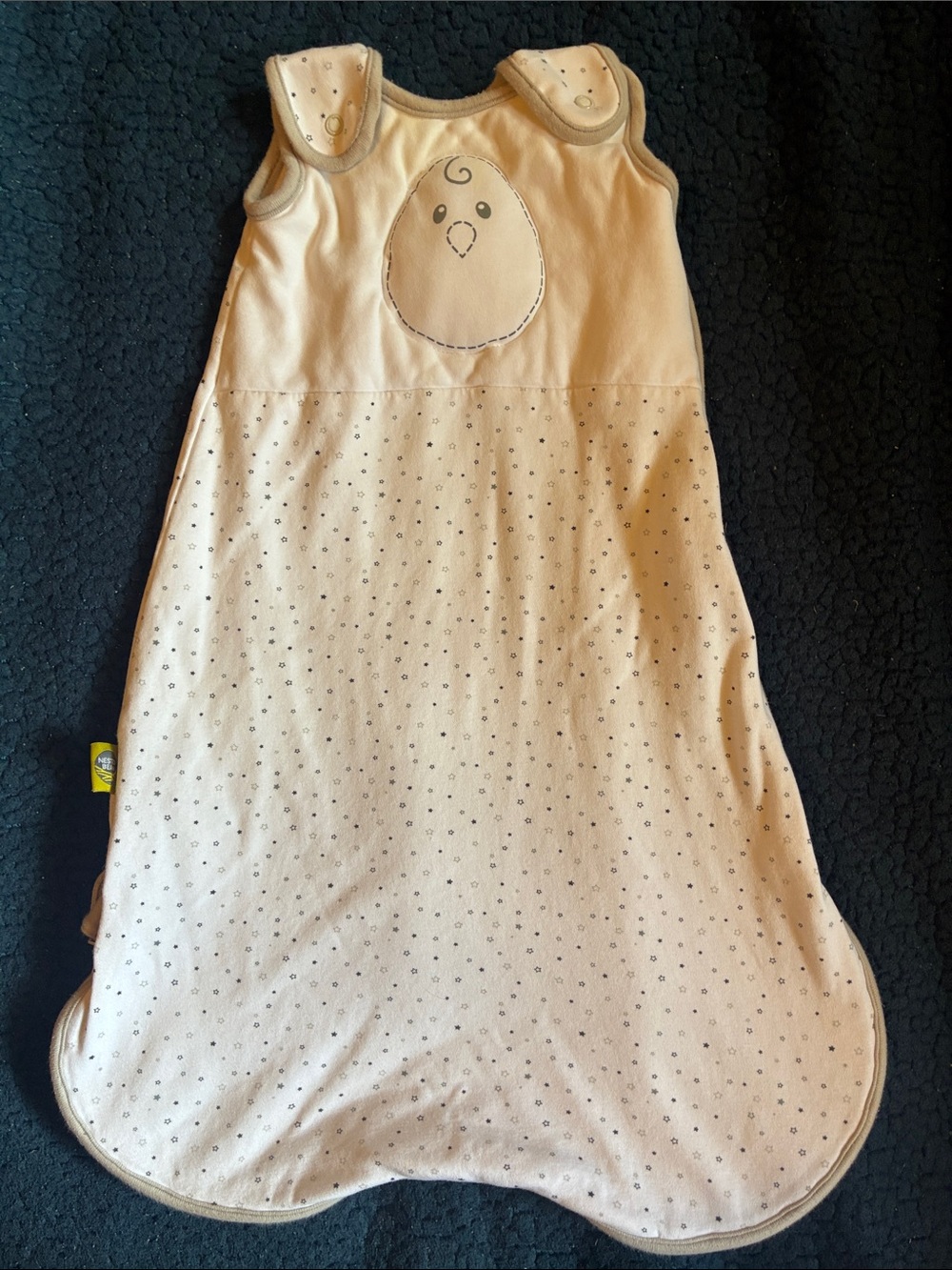 Nested Bean white Sleep Sack with Chick Applique
